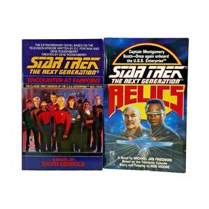 Star Trek The Next Generation Vintage Pocket Books First Printing Book Lot of 2